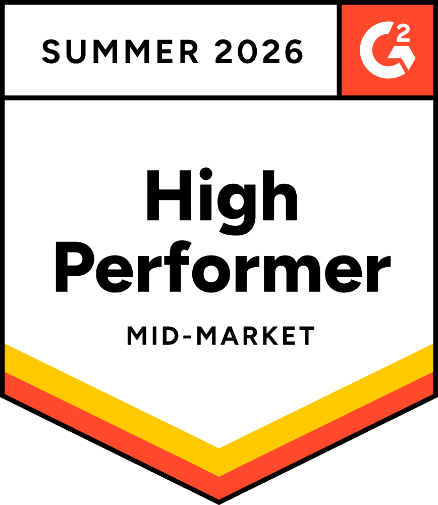 G2 Summer 2026 Security Compliance High Performer Mid-Market